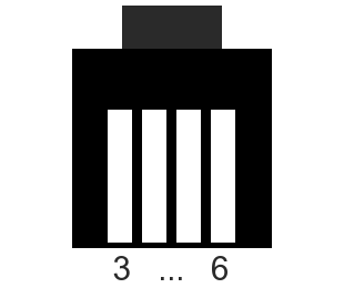 RJ14-Steckerbelegung