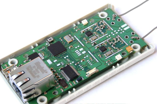 Dual CC1101 transceiver with USB & Network (Shields/IR/RTC/Flash parts not soldered yet)
