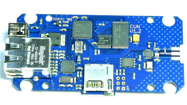 CC1101 transceiver with USB & Network (CUN)