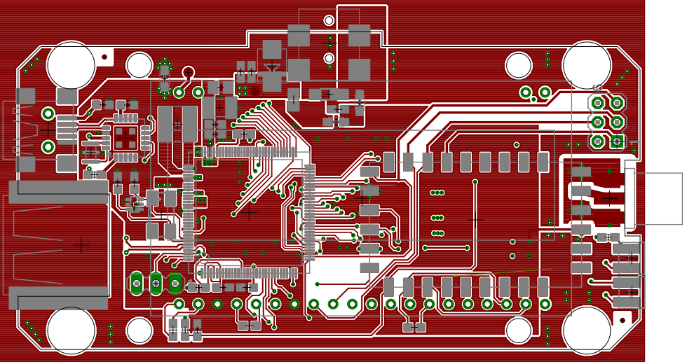 TuxRadio V1.0 circuit board layout