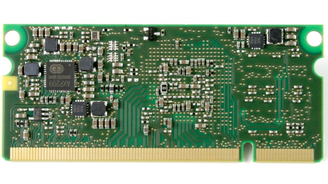 Module in SO-DIMM form factor with its edge contacts