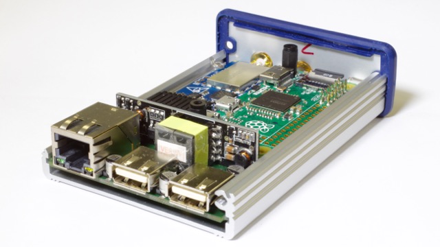facing dual USB and Ethernet ports
